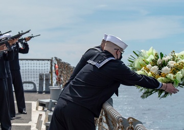 USS Paul Hamilton Commemorates the Battle of Leyte Gulf