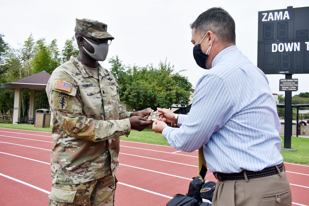 35th CSSB delivers school supplies to Zama Middle High School