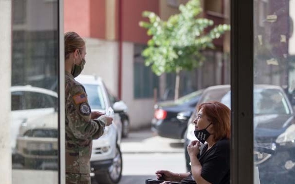 KFOR troops donate goods to NGO in Kosovo