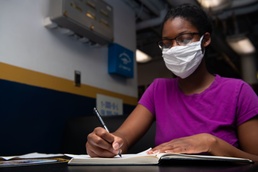 Poetry in motion aboard USS Princeton