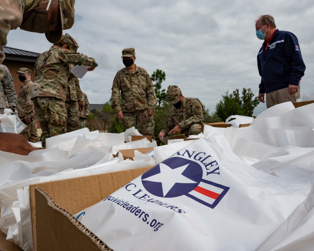 Langley Civic Leaders Association Bag donation