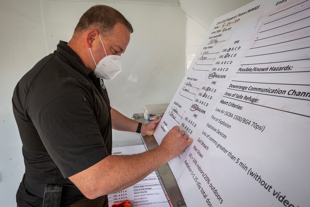 21st WMD-CST prepares for exercise