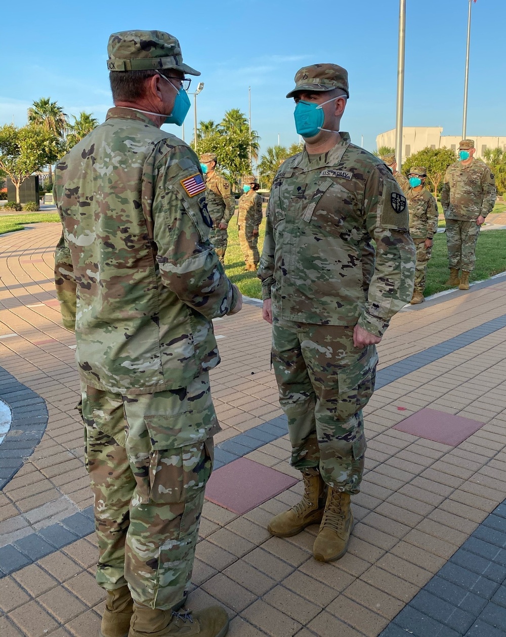 Army Reserve medic promoted during COVID-19 response mobilization