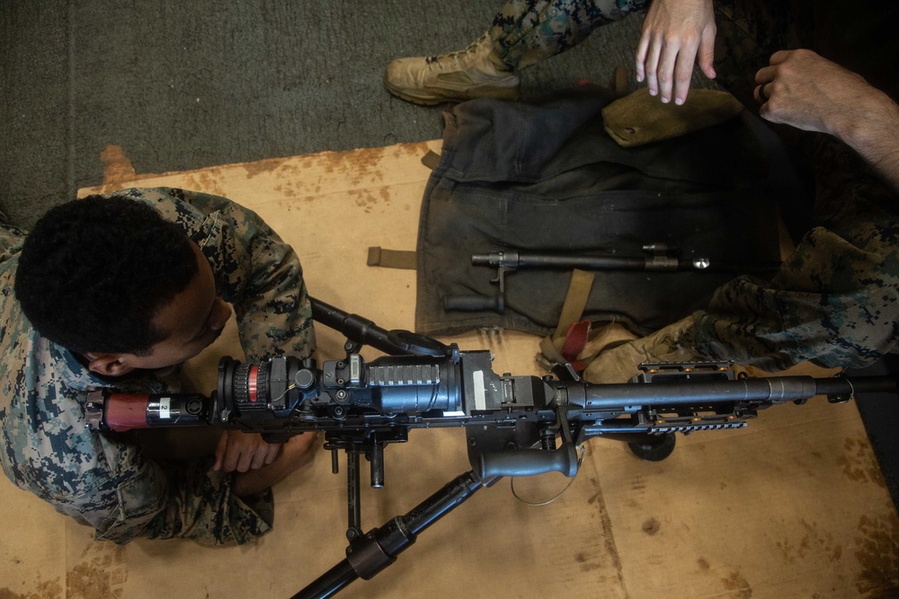 Crew-served: Marines with 2/4 instruct Marines on their crew-served weapon systems