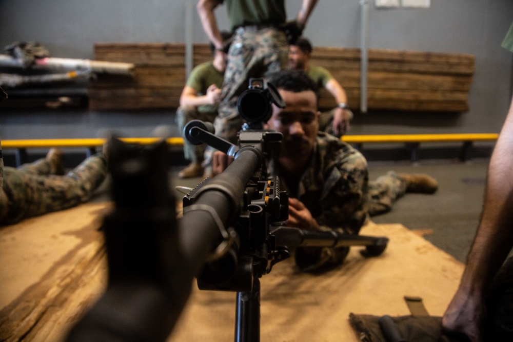 Crew-served: Marines with 2/4 instruct Marines on their crew-served weapon systems