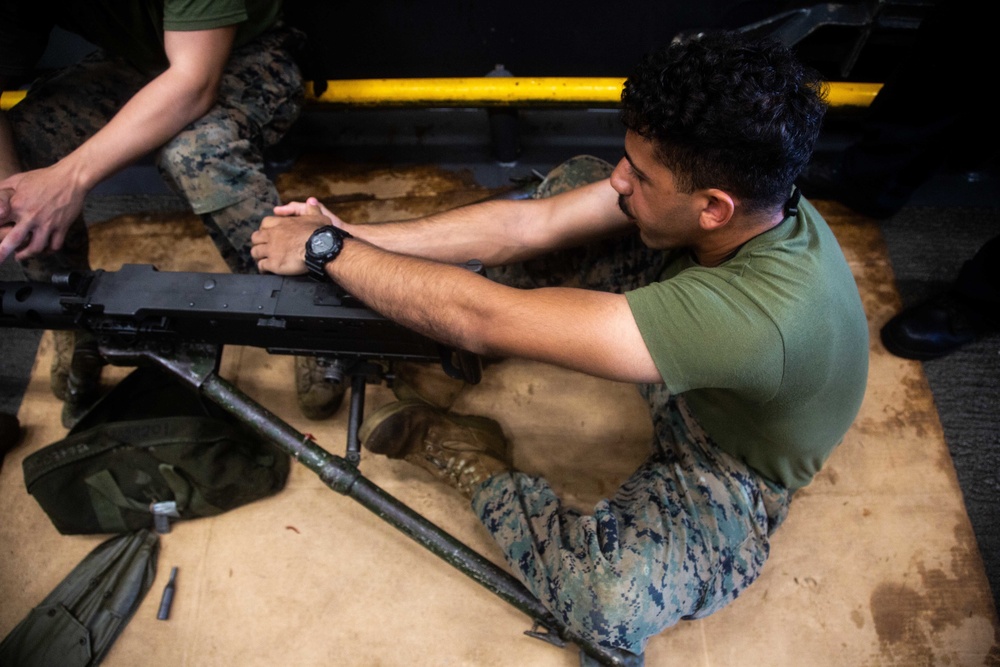 Crew-served: Marines with 2/4 instruct Marines on their crew-served weapon systems