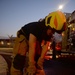 NAS Sigonella Fire and Emergency Services Conduct Nighttime Live Structural Fire Training