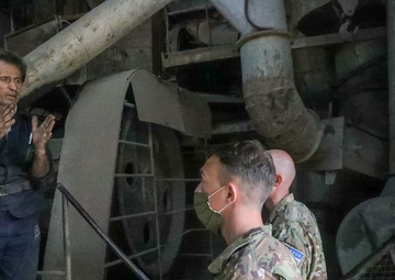 KFOR Liaison Monitoring Team visits one of Europe’s largest mineral processing factories