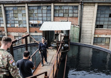 KFOR Liaison Monitoring Team visits one of Europe’s largest mineral processing factories