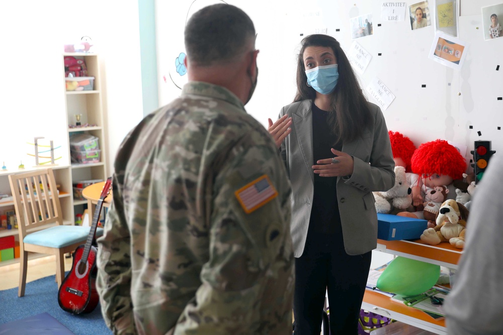 KFOR donates gym equipment to autism school in Kosovo