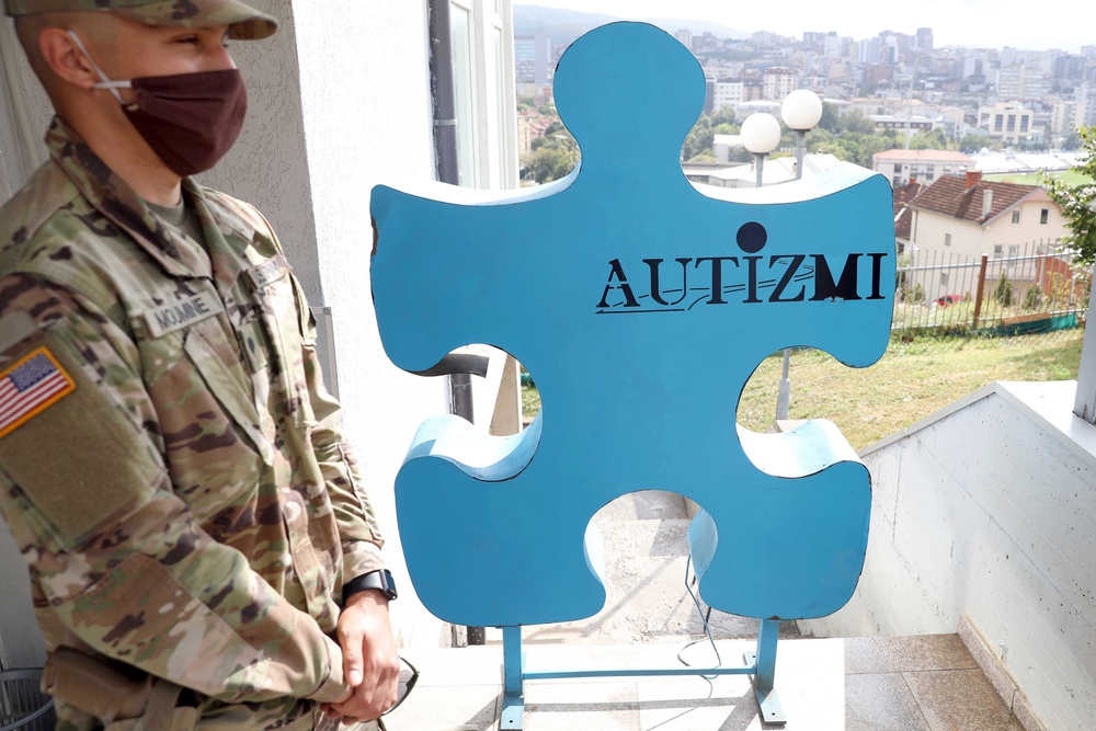 KFOR donates gym equipment to autism school in Kosovo