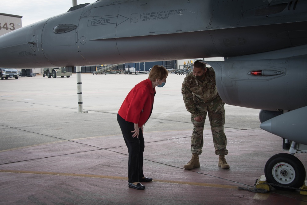 CW Granger tours U.S. NAS JRB Fort Worth