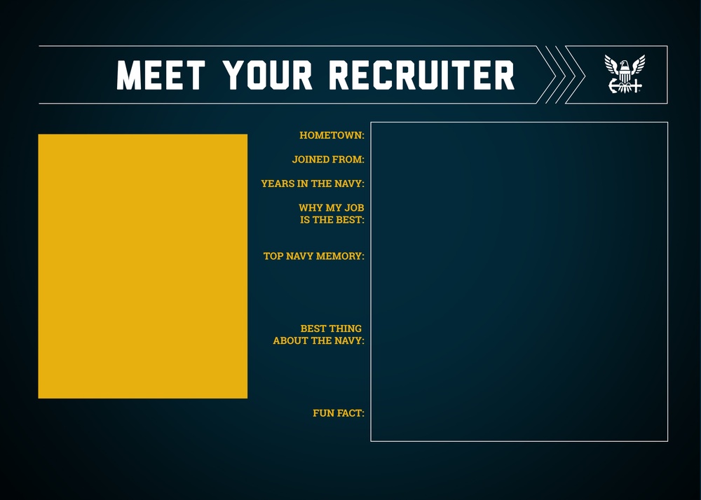 Meet Your Recruiter Template - Blank