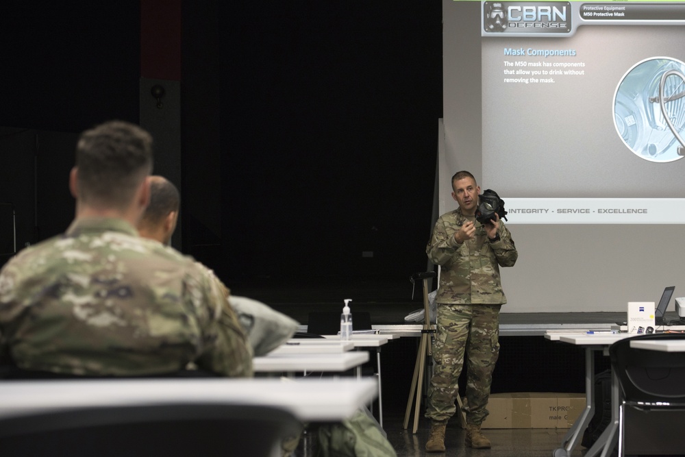 USAFE CMSgt leads CBRN defense course