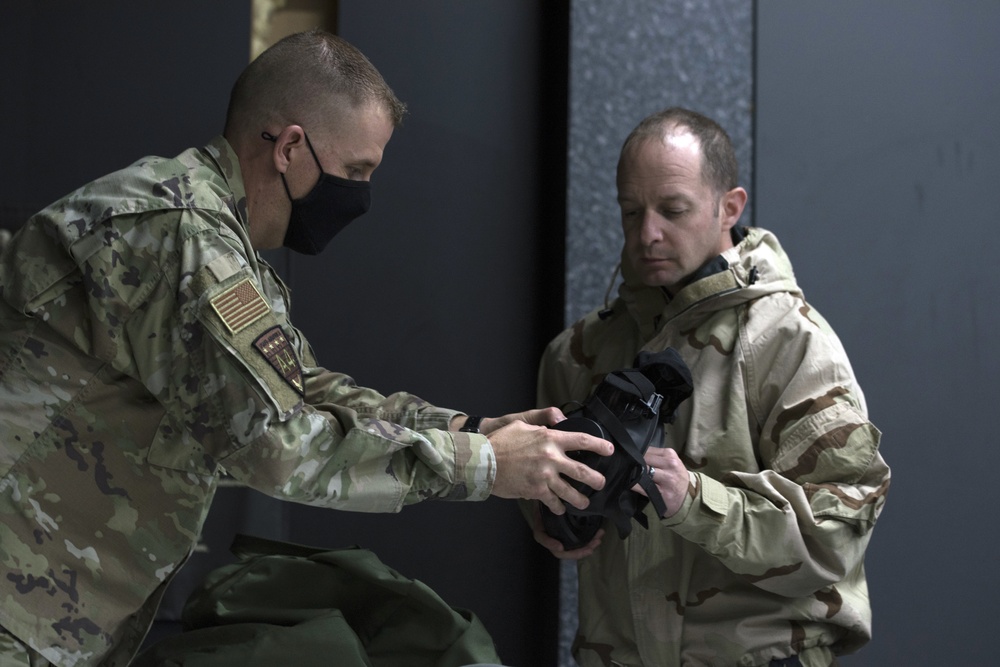 USAFE CMSgt leads CBRN defense course