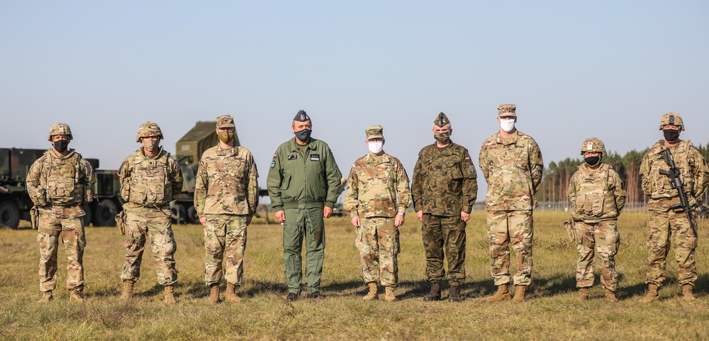Deputy Commander of Polish Air Forces Patriot Site Visit during AK20