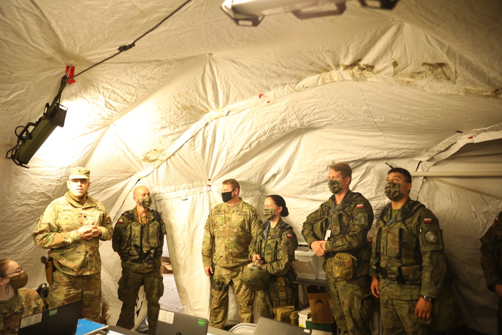 ADA BDE Tactical Operating Center Tour during AK20