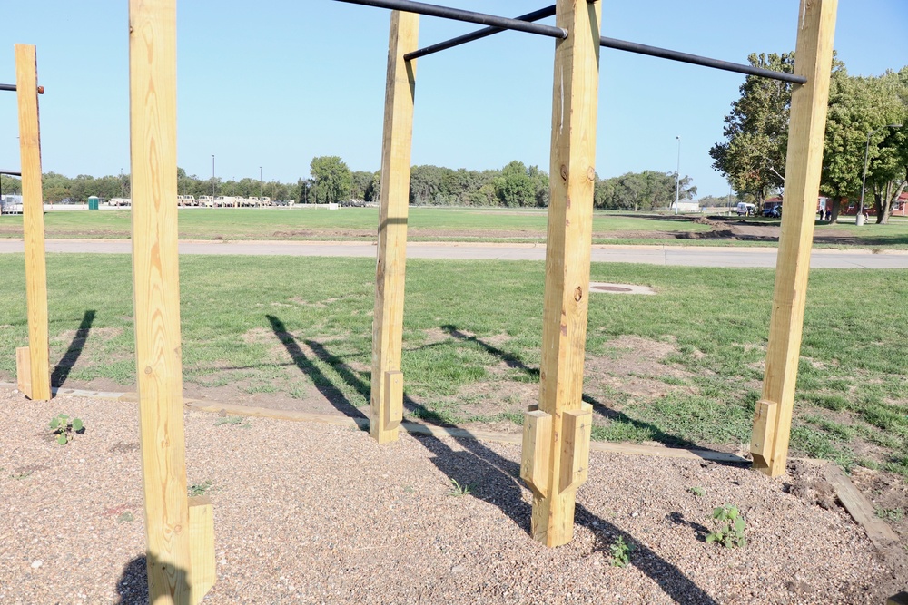 pullup bars on Camp Dodge