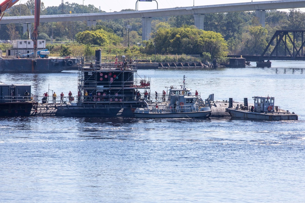 Norfolk Naval Shipyard welcomes USS Pasadena for Drydocking Selected Restricted Availability