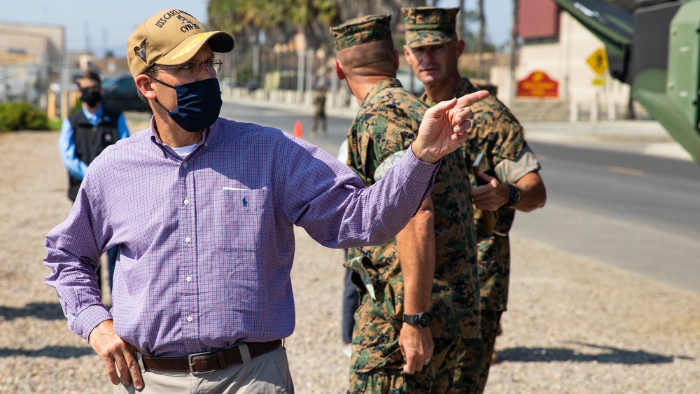 Secretary of Defense Views Amphibious Combat Vehicle