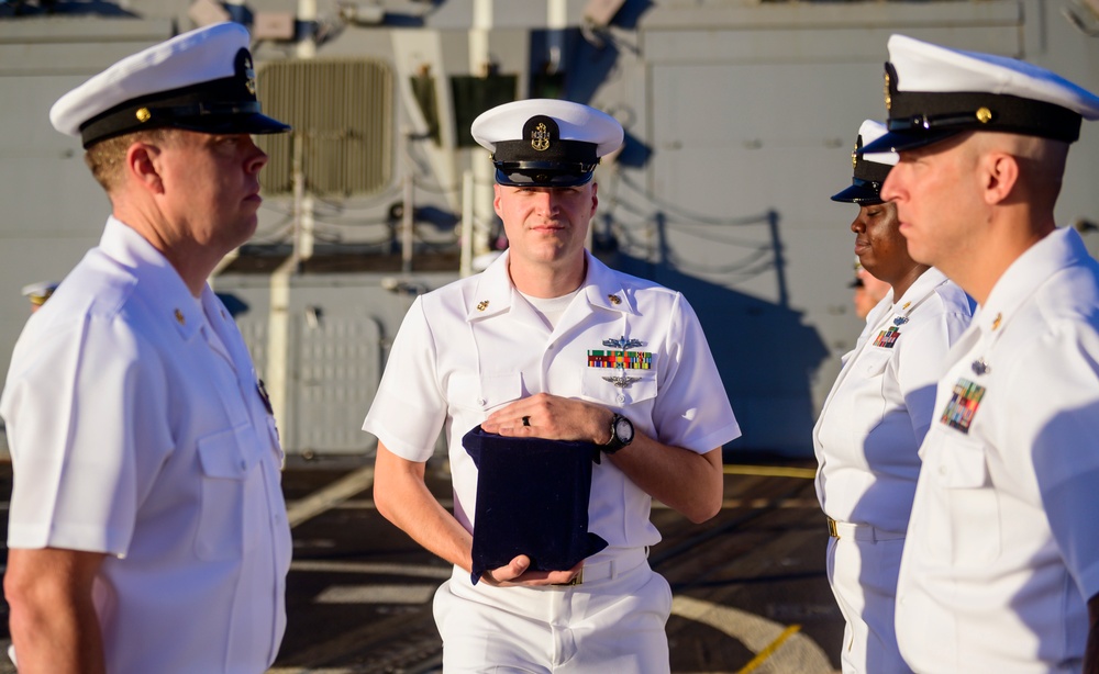 USS Chung-Hoon Burial-at-Sea