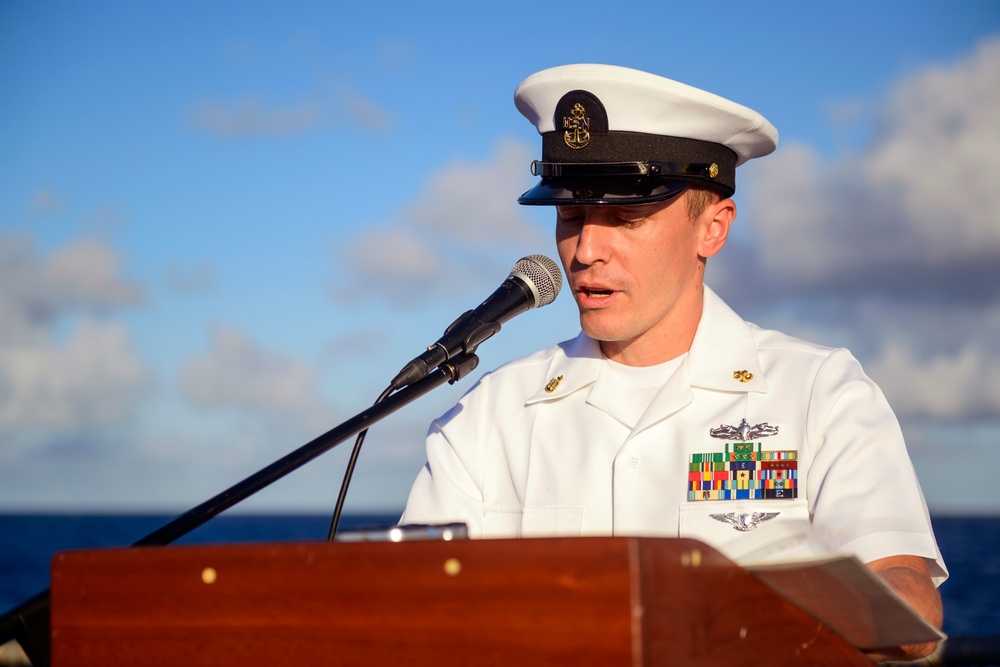 USS Chung-Hoon Burial-at-Sea