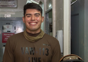 USS Carl Vinson (CVN 70) Burke, Virginia Native supports USS Carl Vinson, flight operations.