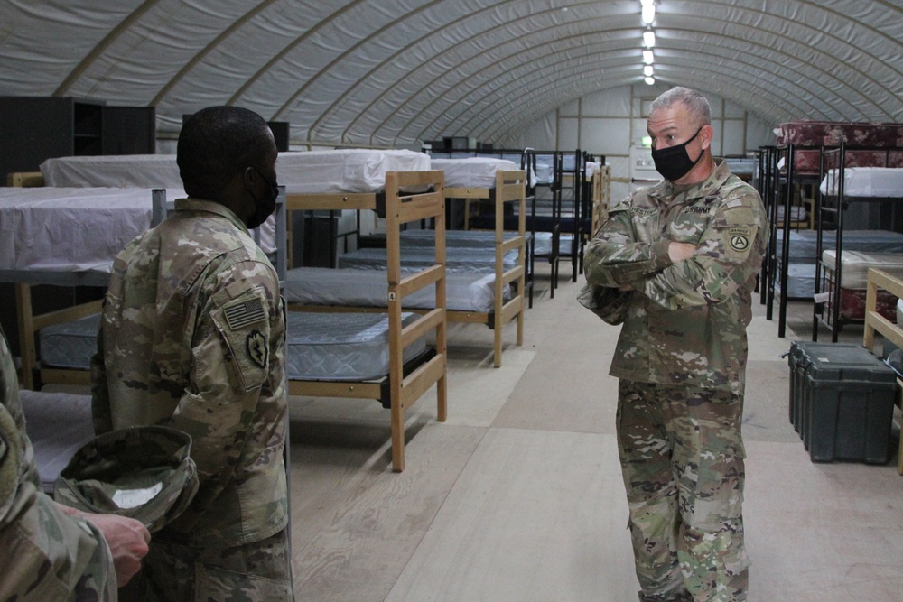 ARCENT CSM Visits Deployed Soldiers