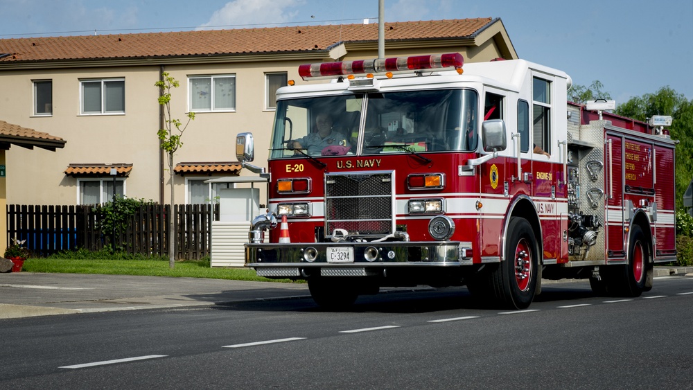 NAS Sigonella Fire and Emergency Services Conduct Hydrant Testing