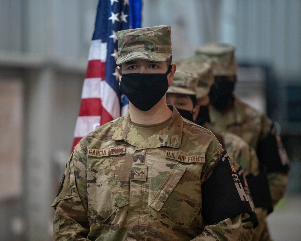 Honor Guard recognized for service.