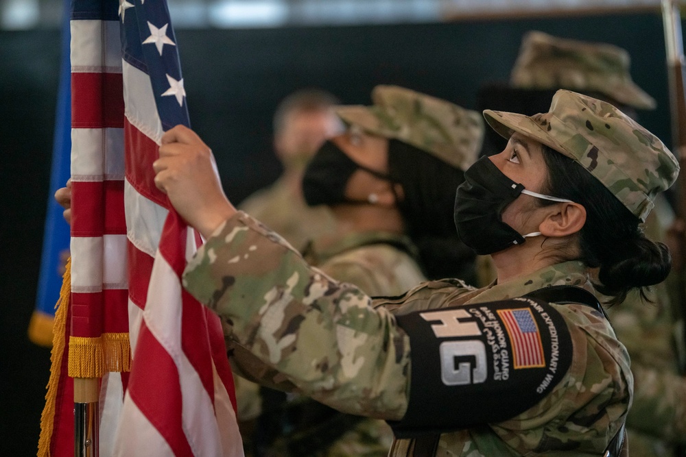 Honor Guard recognized for service.