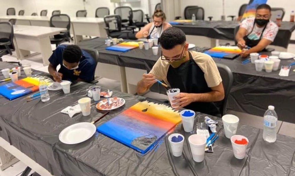 IWTC Corry Station Hosts Paint Night for Sailors
