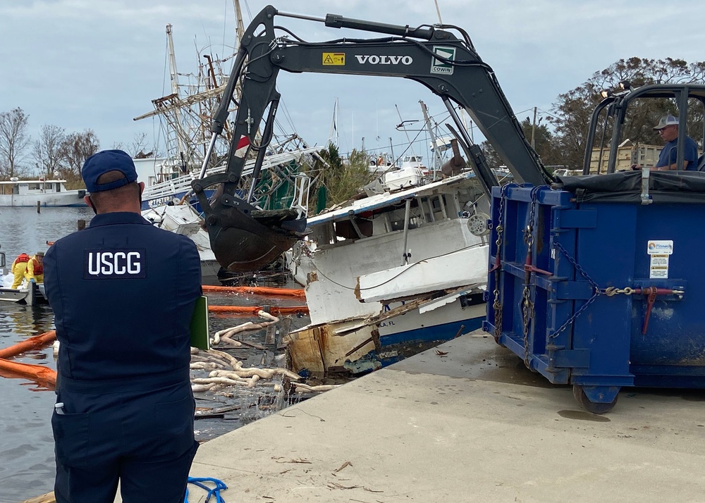 Coast Guard oversees cleanup efforts following Hurricane Sally
