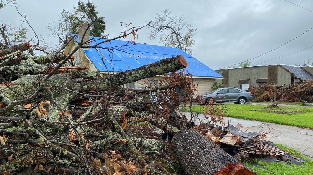 Southwest Louisiana debris in the aftermath of Hurricane Laura, September 2020