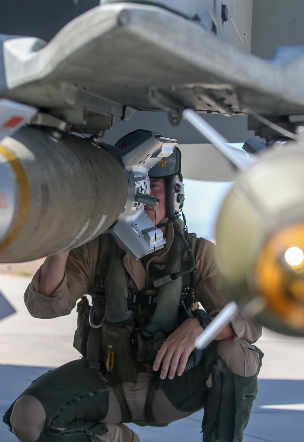 VMFA(AW)-224 Executive Officer Inspects Ordnance