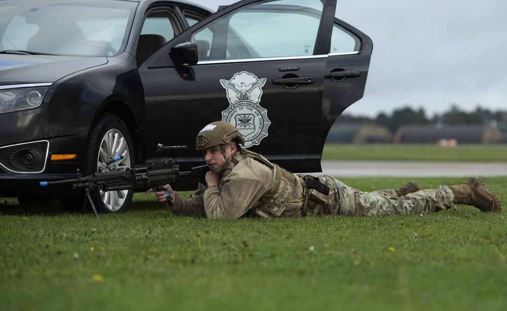 Liberty Wing defenders train against opposing forces