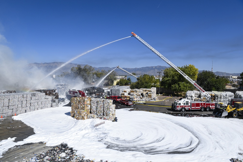 KAFB Firefighters respond to ABQ fire