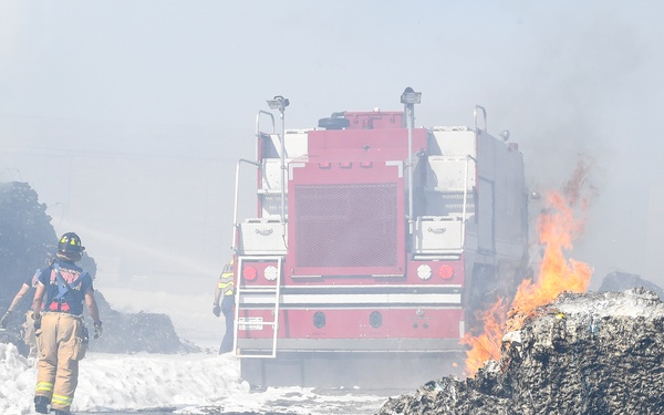 KAFB Firefighters respond to ABQ fire