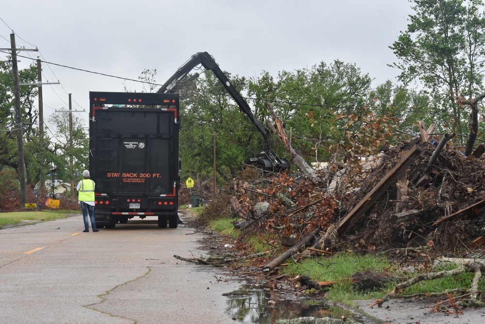 Southwest Louisiana debris in the aftermath of Hurricane Laura, September 2020
