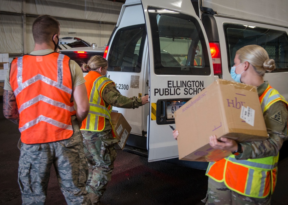 Conn. Guard helps distribute masks to schools