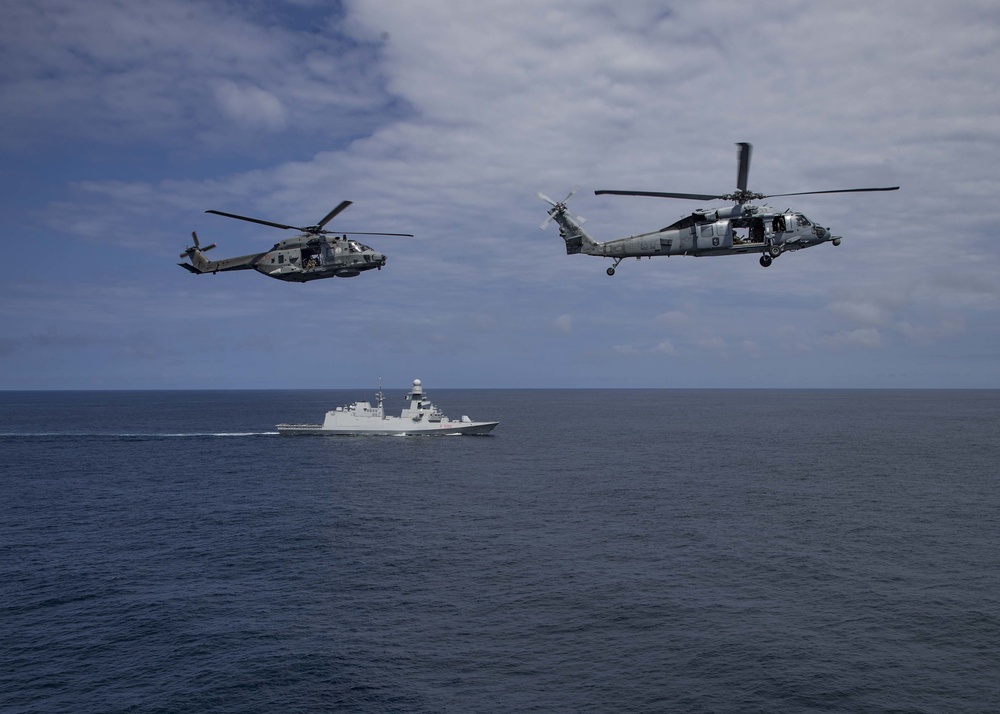 USS Hershel “Woody” Williams conducts training exercise with Ghana, Italian Navy