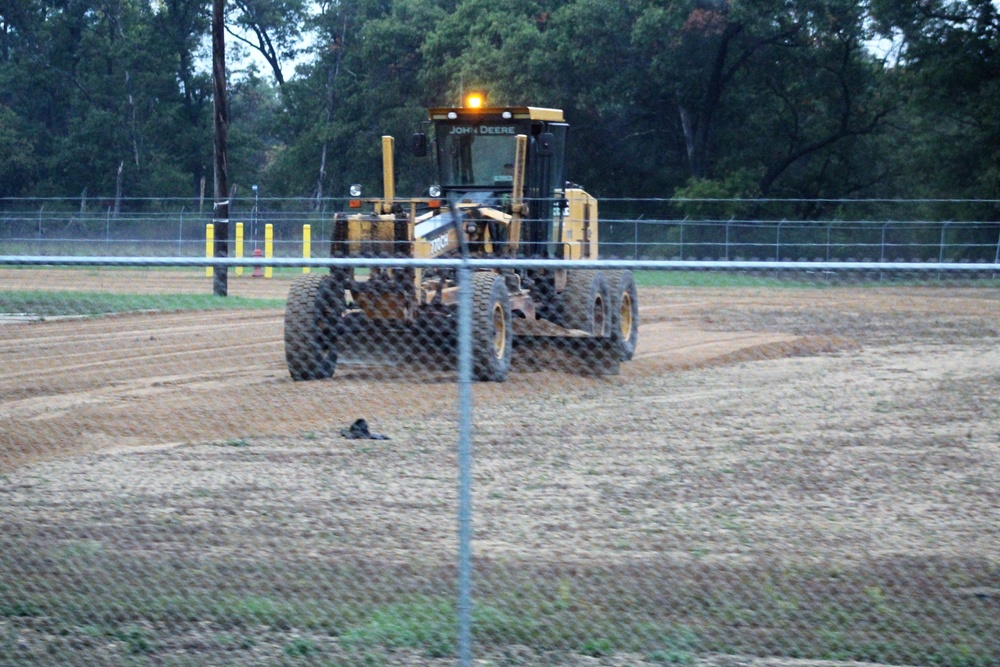 Grounds work at Fort McCoy