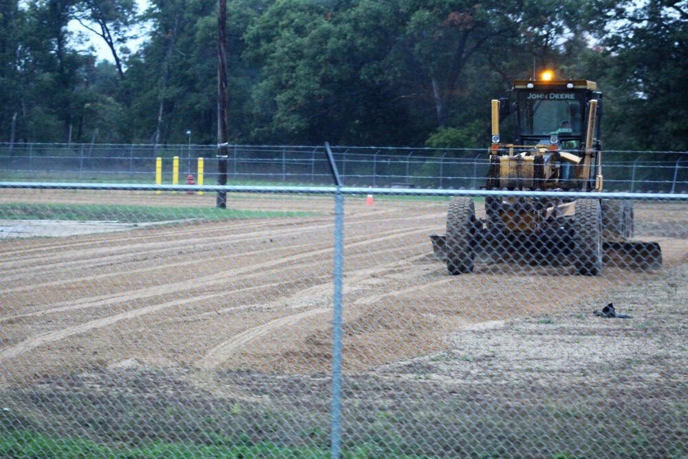 Grounds work at Fort McCoy