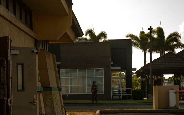 US Marines and base personnel conduct mishap drill