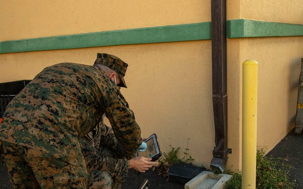 US Marines and base personnel conduct mishap drill