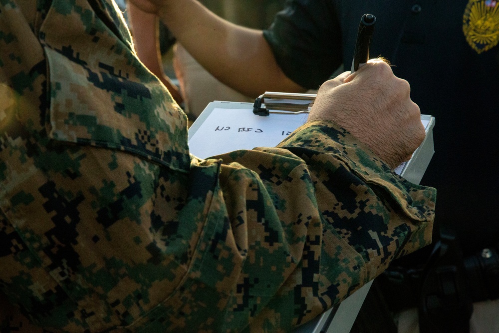 US Marines and base personnel conduct mishap drill