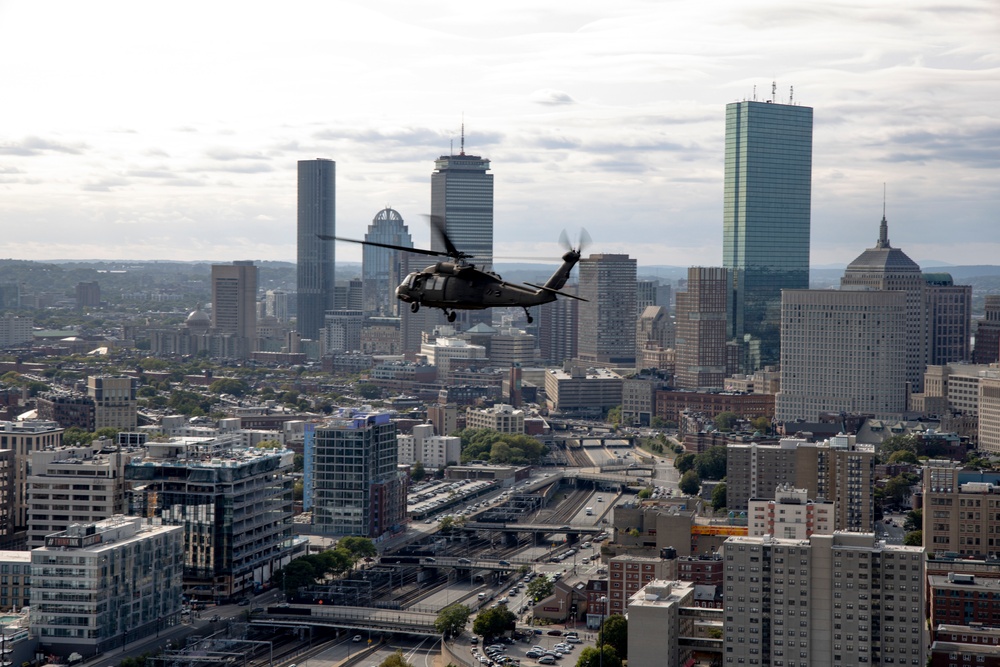 Hawk's-eye view: Boston, Narragansett Bay