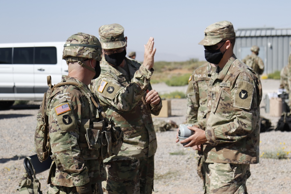 2/34th Command Team Visits 1-113th Cavalry