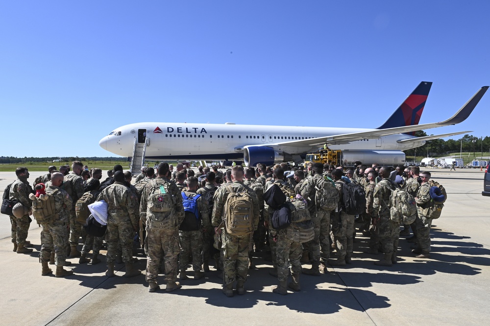 4-118th Infantry Battalion Soldiers return from deployment to Middle East