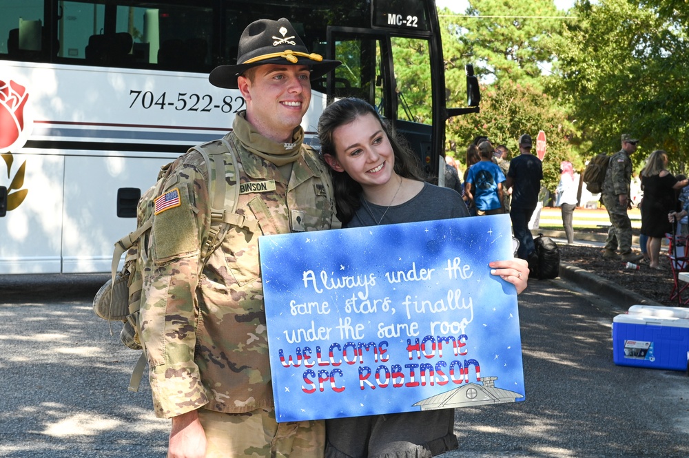 4-118th Infantry Battalion Soldiers return from deployment to Middle East